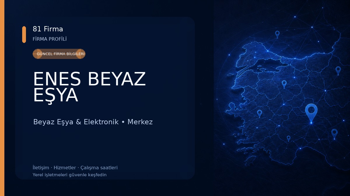 ENES BEYAZ EŞYA Beyaz Eşya & Elektronik