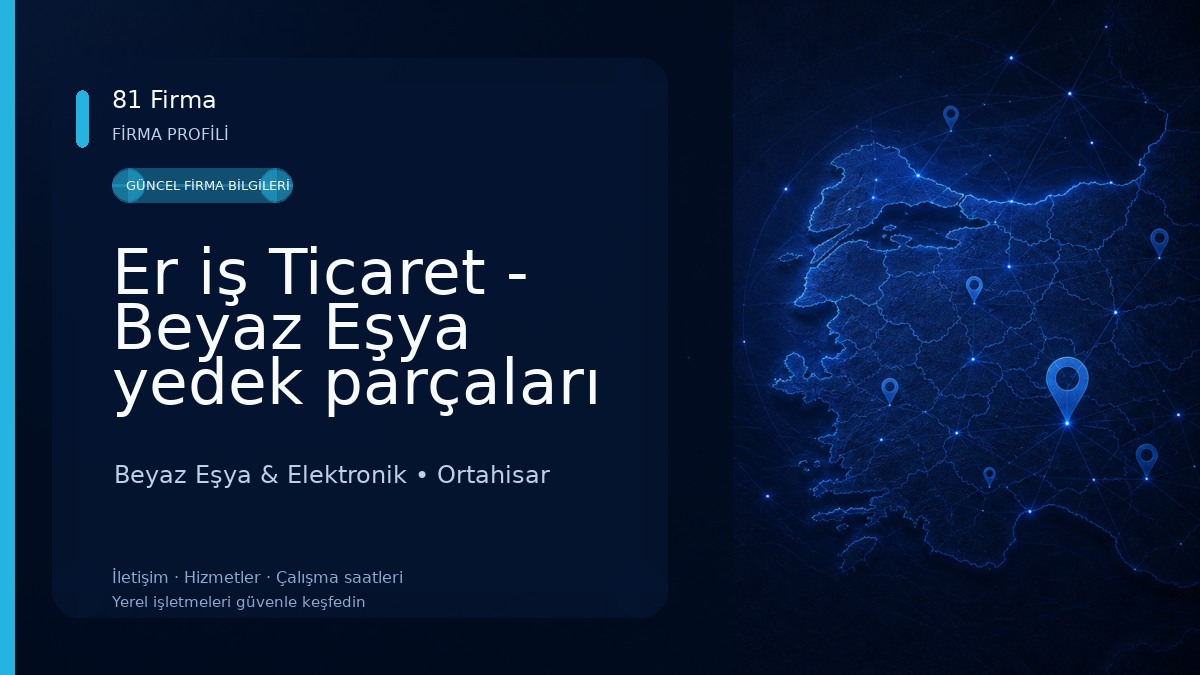 Er iş Ticaret - Beyaz Eşya yedek parçaları küçük ev aletleri tamirleri ufo tamiri Beyaz Eşya & Elektronik
