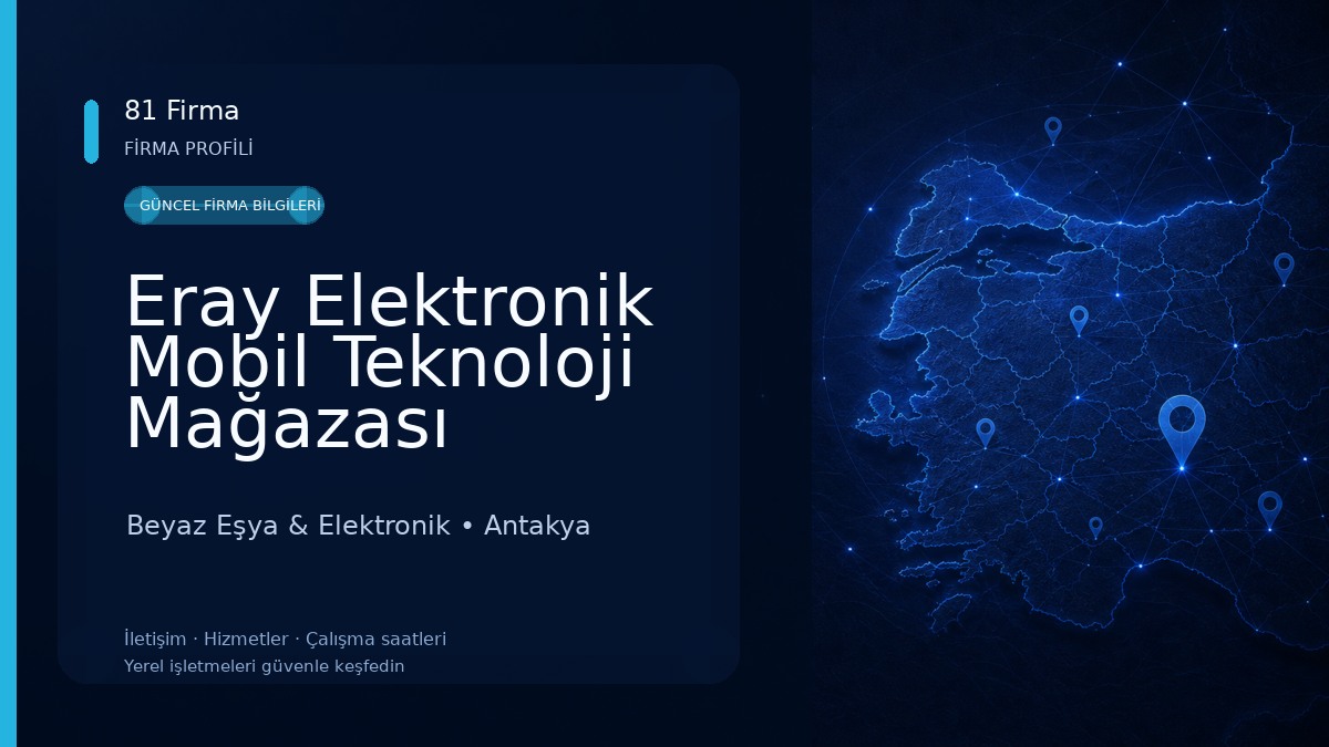Eray Elektronik Mobil Teknoloji Mağazası Beyaz Eşya & Elektronik