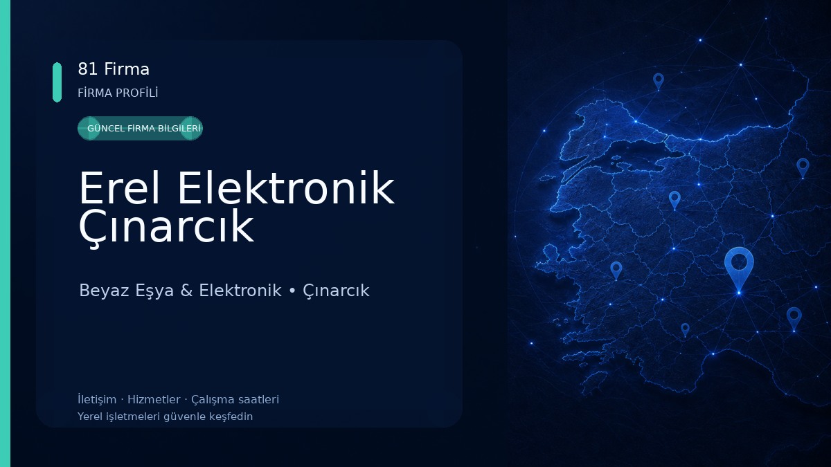 Erel Elektronik Çınarcık Beyaz Eşya & Elektronik