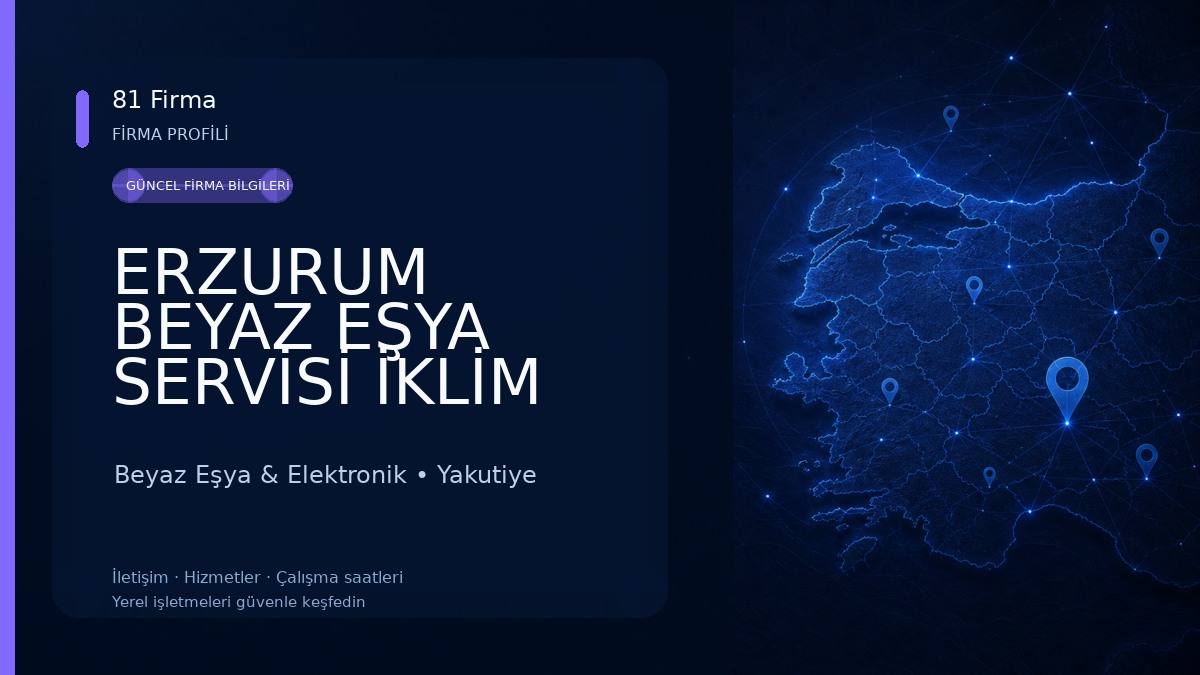 ERZURUM BEYAZ EŞYA SERVİSİ İKLİM SOĞUTMA 