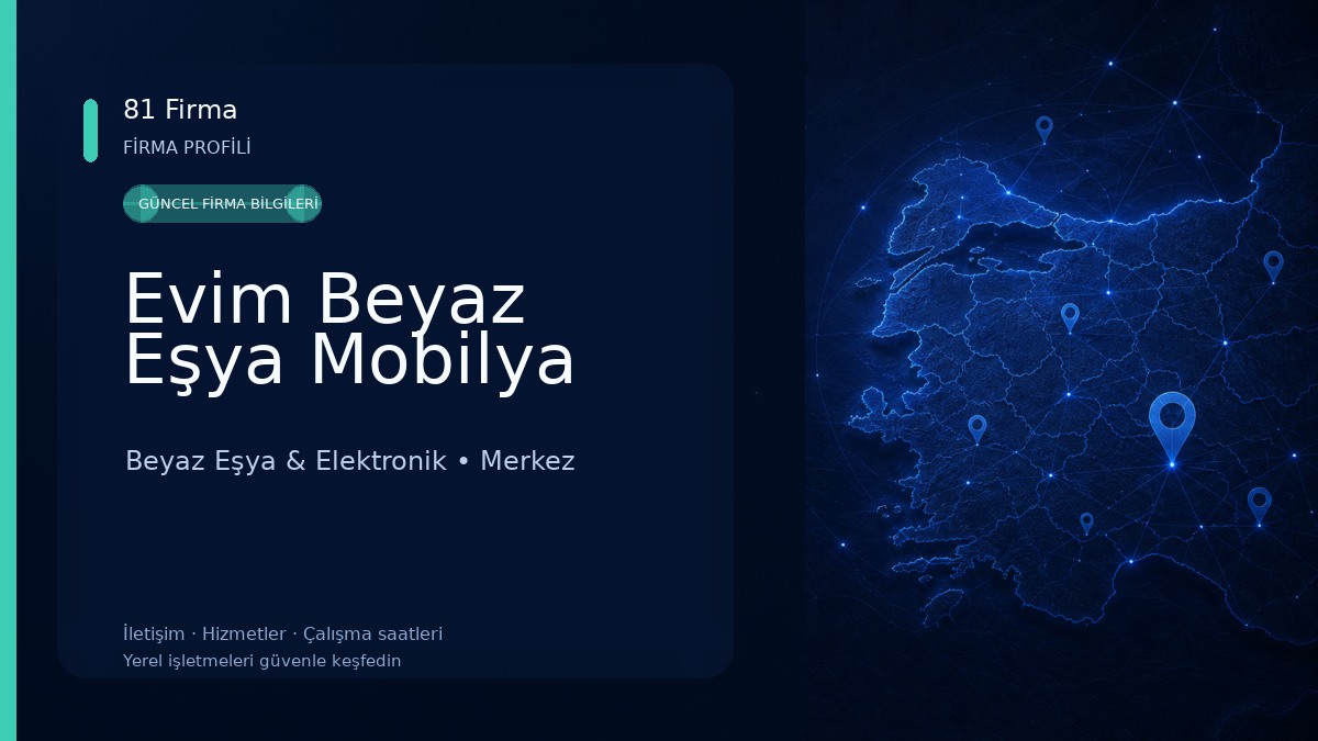 Evim Beyaz Eşya Mobilya Beyaz Eşya & Elektronik