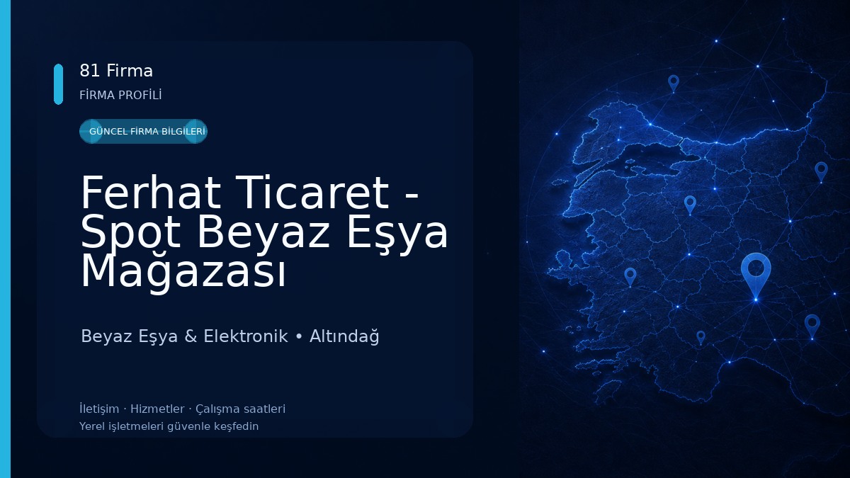 Ferhat Ticaret - Spot Beyaz Eşya Mağazası Beyaz Eşya & Elektronik