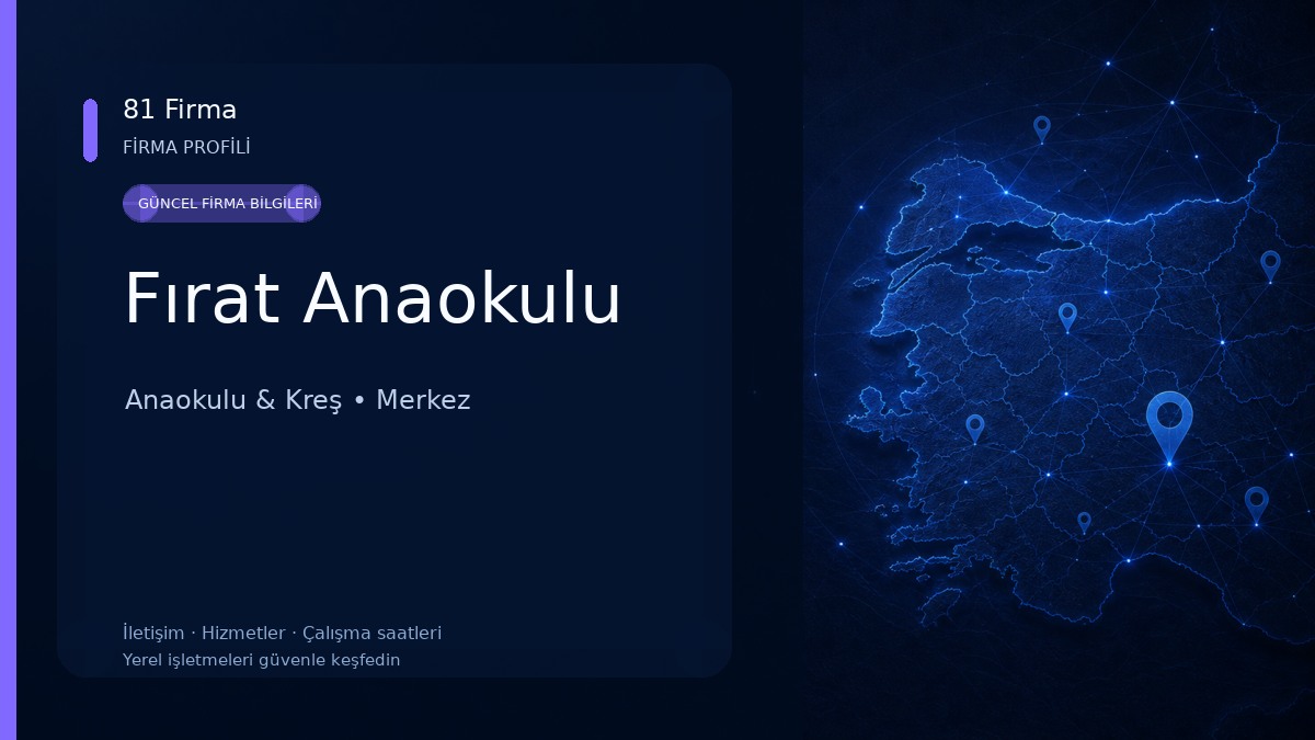 Fırat Anaokulu Anaokulu & Kreş