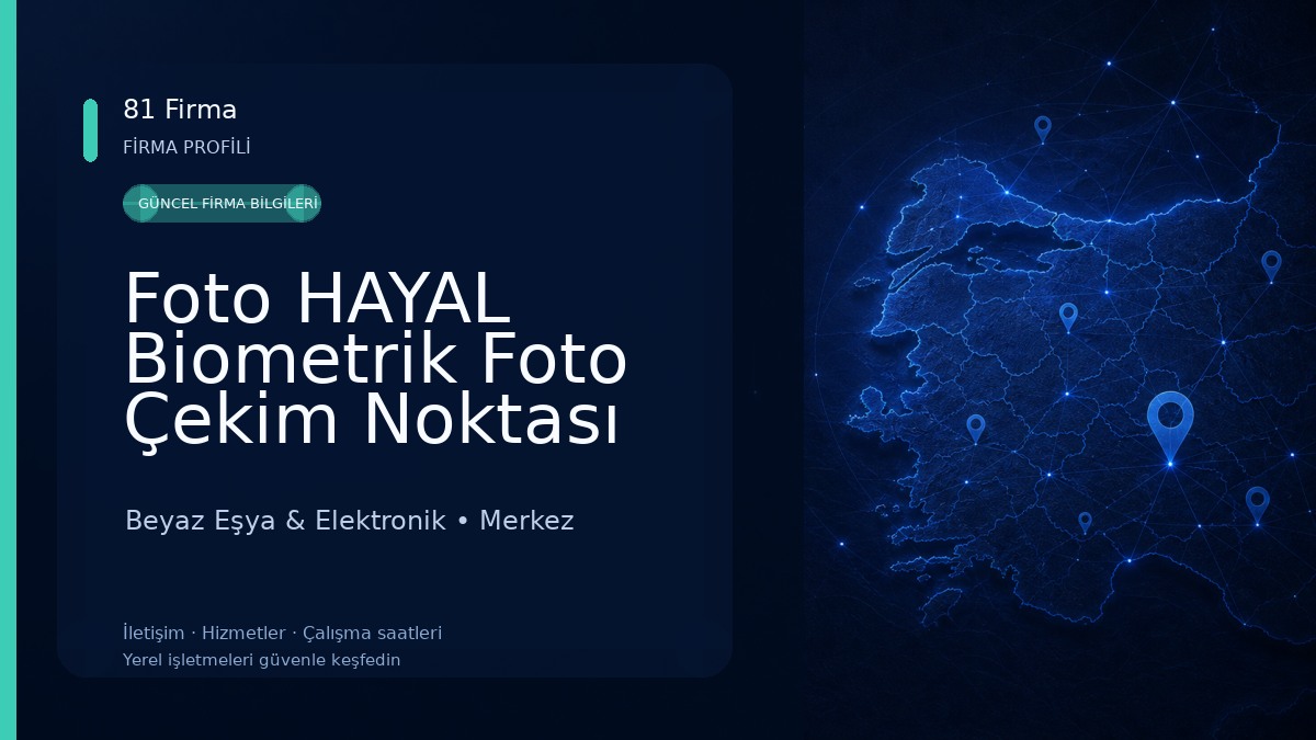 Foto HAYAL Biometrik Foto Çekim Noktası Beyaz Eşya & Elektronik