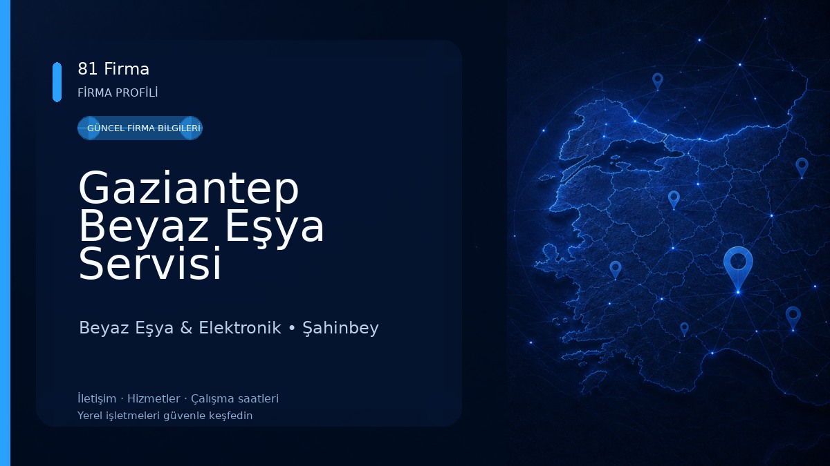 Gaziantep Beyaz Eşya Servisi