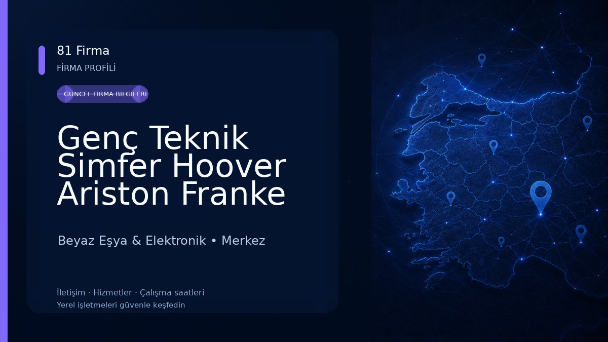 Genç Teknik Simfer Hoover Ariston Franke Servisi Beyaz Eşya & Elektronik