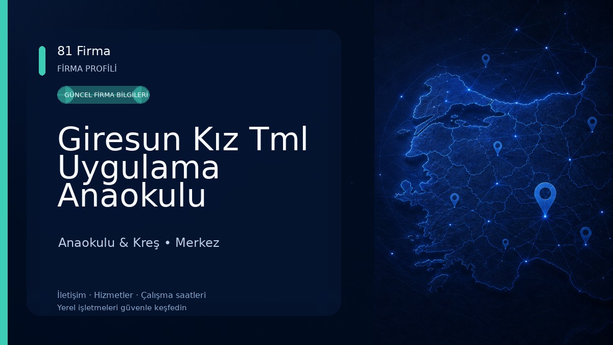 Giresun Kız Tml Uygulama Anaokulu Anaokulu & Kreş