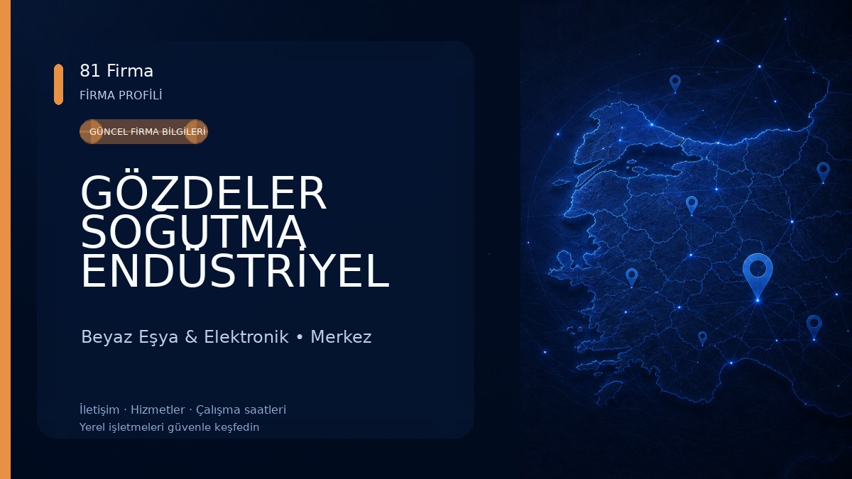 GÖZDELER SOĞUTMA ENDÜSTRİYEL MUTFAK Beyaz Eşya & Elektronik