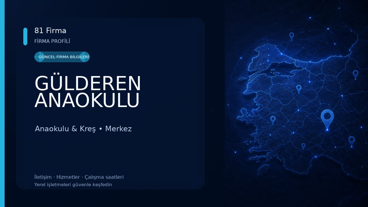 GÜLDEREN ANAOKULU Anaokulu & Kreş