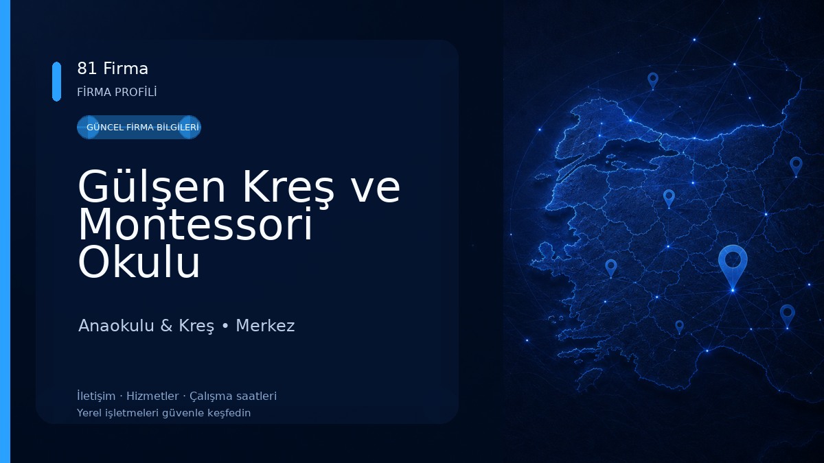 Gülşen Kreş ve Montessori Okulu 