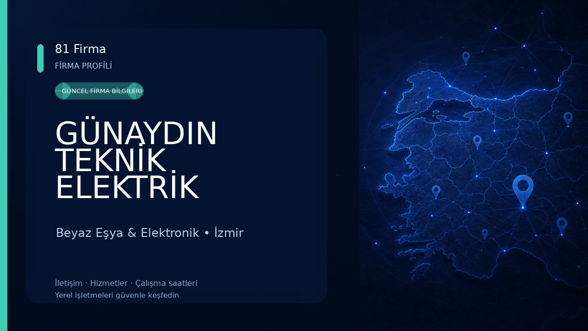 GÜNAYDIN TEKNİK ELEKTRİK ELEKTRONİK VE BEYAZ EŞYA ÖZEL SERVİSİ Beyaz Eşya & Elektronik