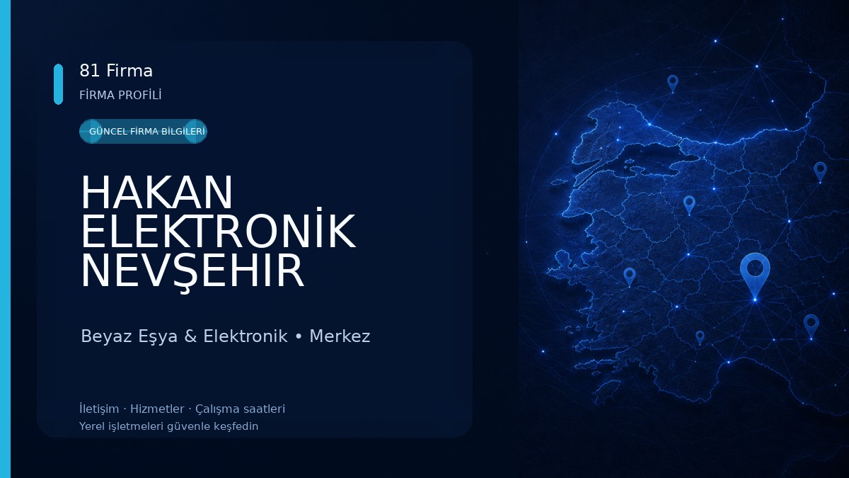 HAKAN ELEKTRONİK NEVŞEHIR Beyaz Eşya & Elektronik