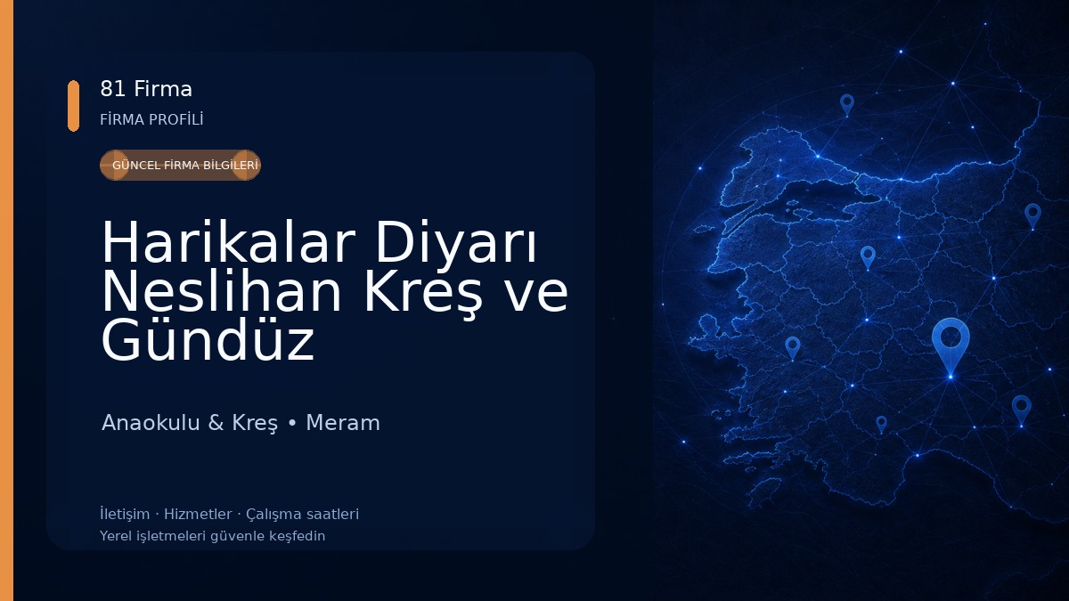 Harikalar Diyarı Neslihan Kreş ve Gündüz Bakımevi Anaokulu & Kreş
