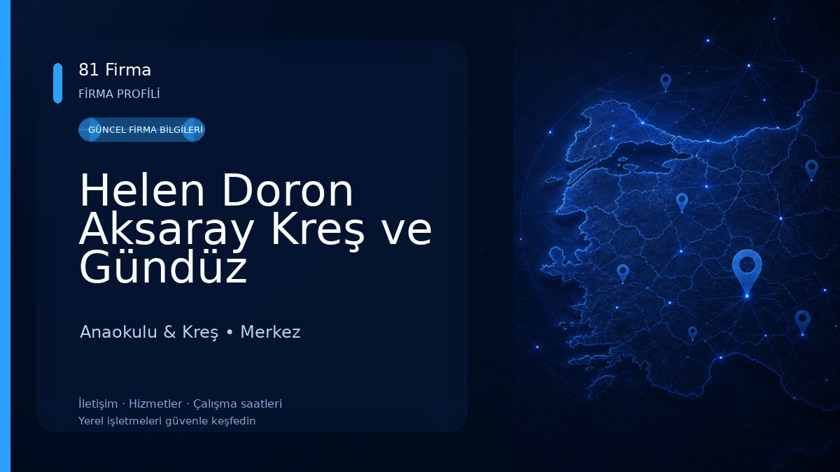 Helen Doron Aksaray Kreş ve Gündüz Bakımevi Anaokulu & Kreş