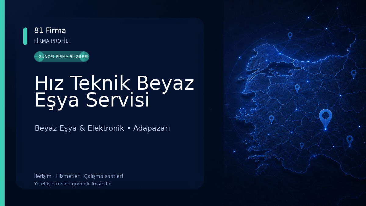 Hız Teknik Beyaz Eşya Servisi