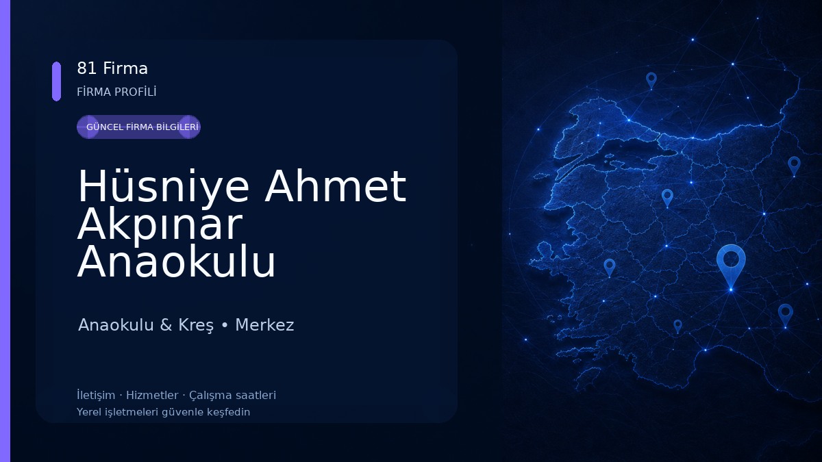 Hüsniye Ahmet Akpınar Anaokulu