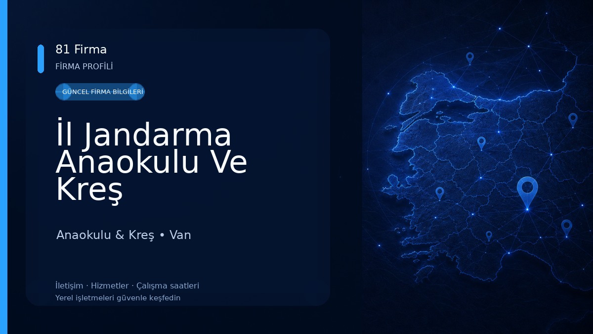 İl Jandarma Anaokulu Ve Kreş Anaokulu & Kreş