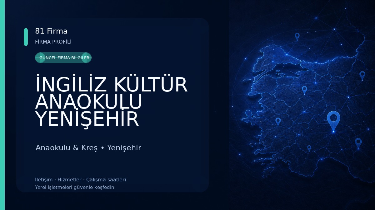 İNGİLİZ KÜLTÜR ANAOKULU YENİŞEHİR MERSİN Anaokulu & Kreş