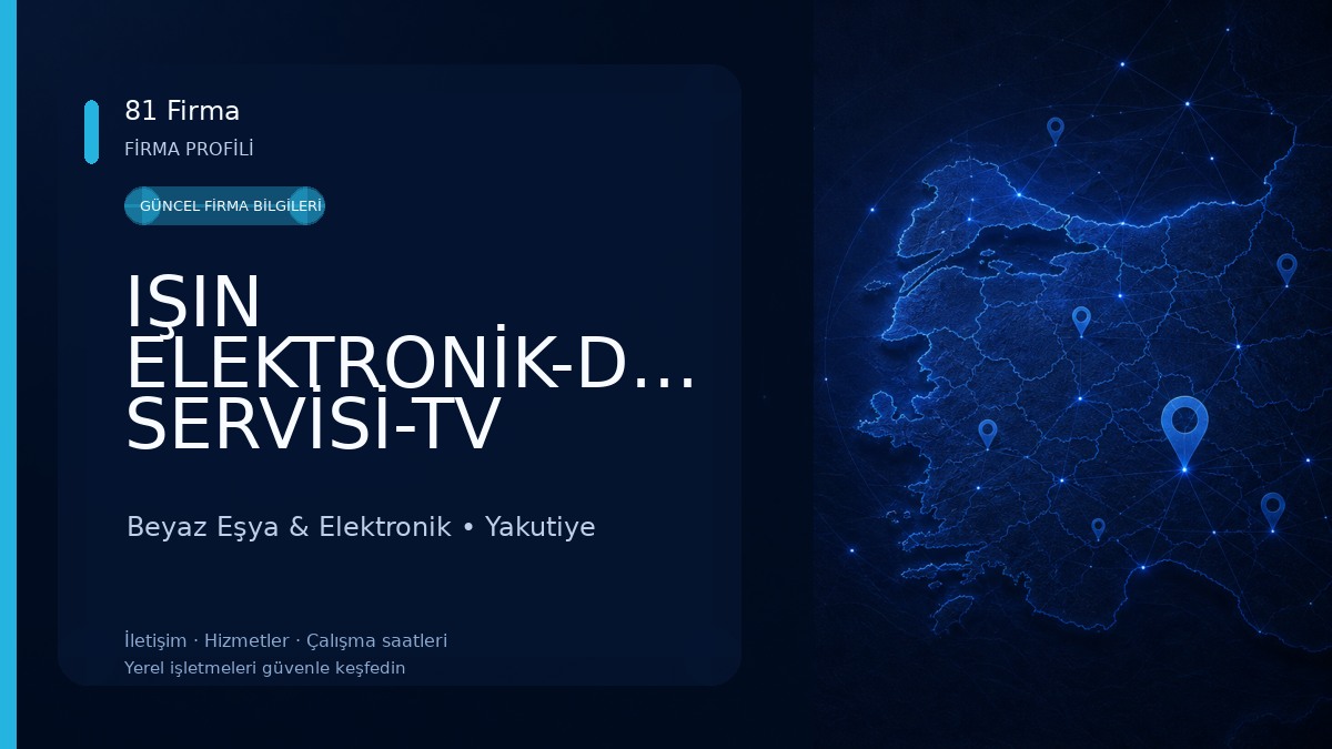 IŞIN ELEKTRONİK-DRONE SERVİSİ-TV SERVİSİ-GÜVENLİK KAMERA SİSTEMLERİ 
