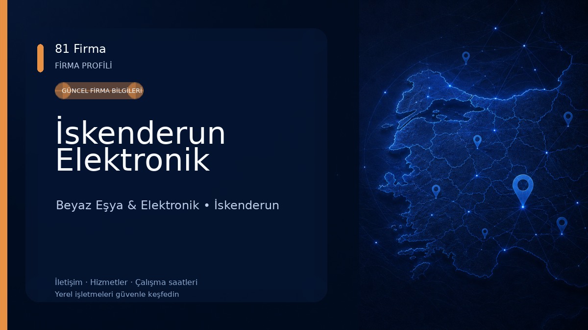 İskenderun Elektronik Beyaz Eşya & Elektronik