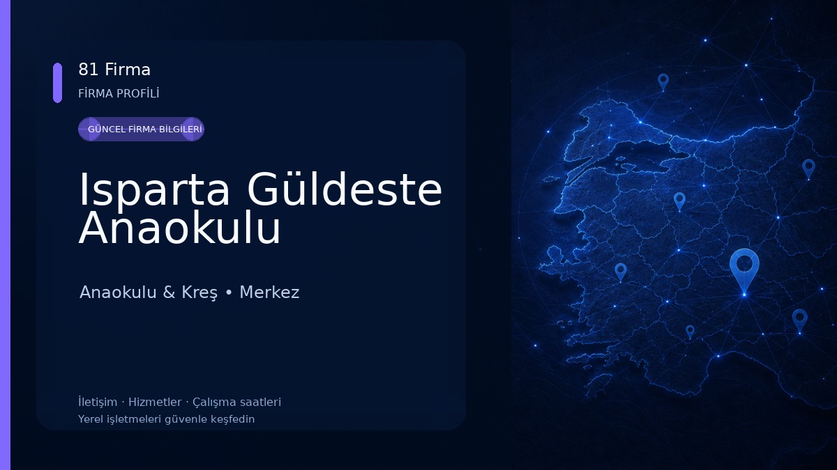 Isparta Güldeste Anaokulu Anaokulu & Kreş