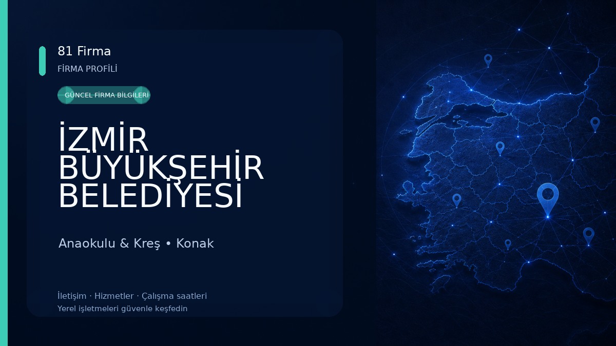 İZMİR BÜYÜKŞEHİR BELEDİYESİ İZELMAN A.Ş. Güzelyalı Nene Hatun Kreş ve Anaokulu Eğitim Merkezi