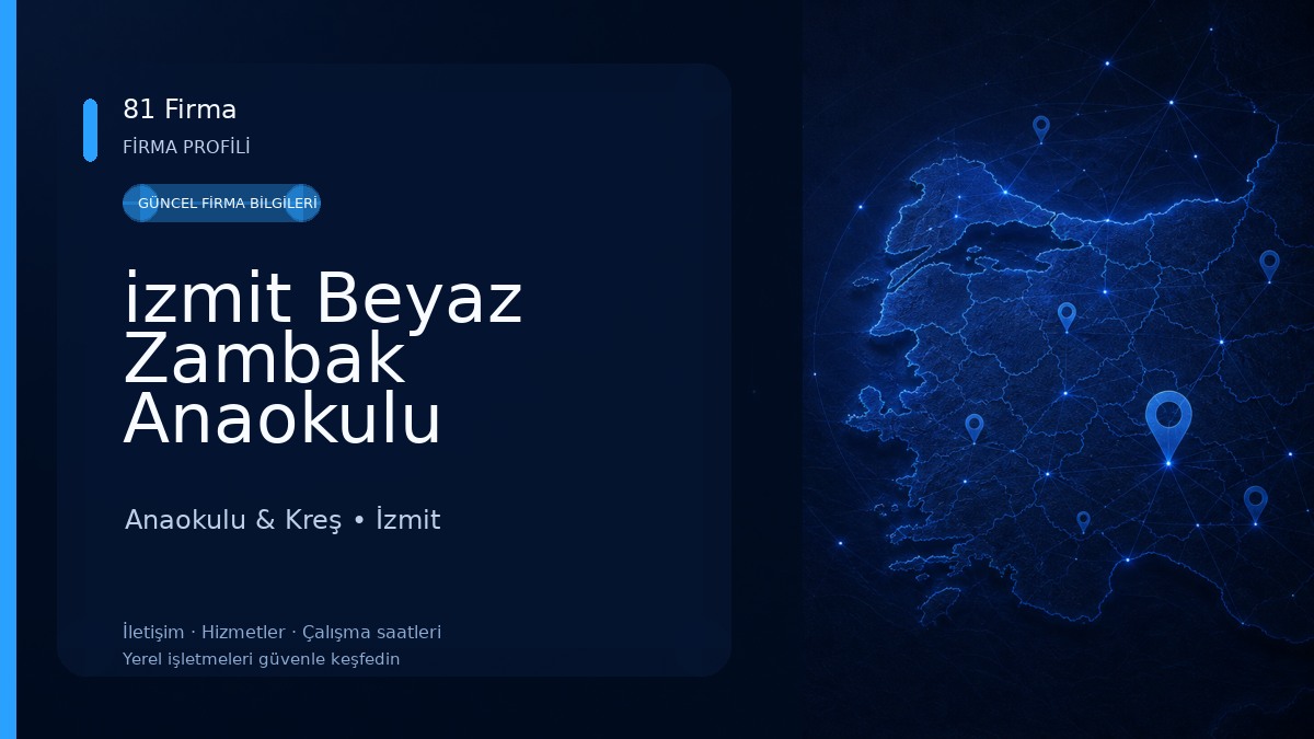 izmit Beyaz Zambak Anaokulu Anaokulu & Kreş