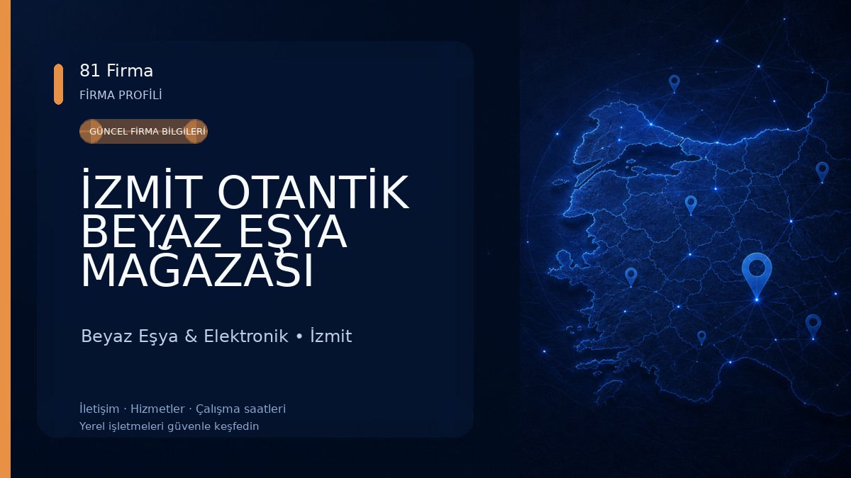 İZMİT OTANTİK BEYAZ EŞYA MAĞAZASI Beyaz Eşya & Elektronik