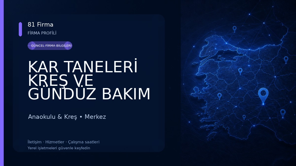 KAR TANELERİ KREŞ VE GÜNDÜZ BAKIM EVİ Anaokulu & Kreş