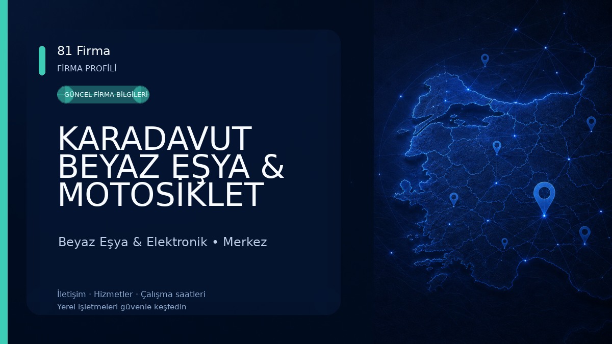 KARADAVUT BEYAZ EŞYA & MOTOSİKLET Beyaz Eşya & Elektronik