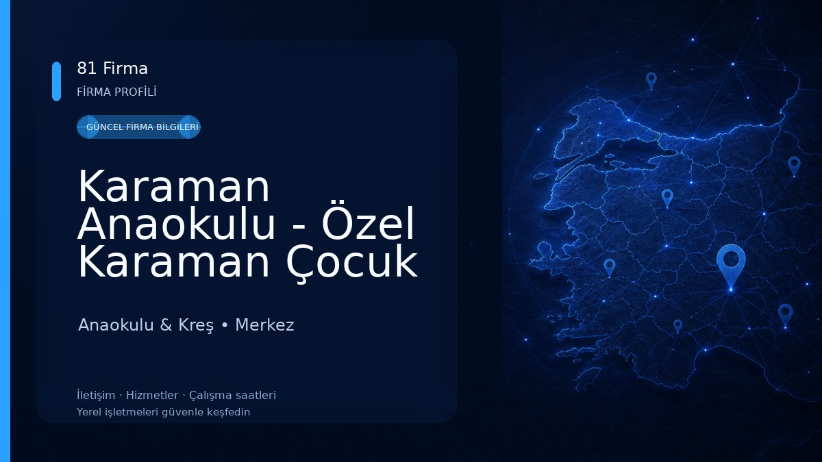 Karaman Anaokulu - Özel Karaman Çocuk Kalbi Anaokulu 25-75 Ay