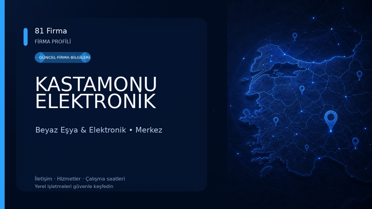 KASTAMONU ELEKTRONİK Beyaz Eşya & Elektronik