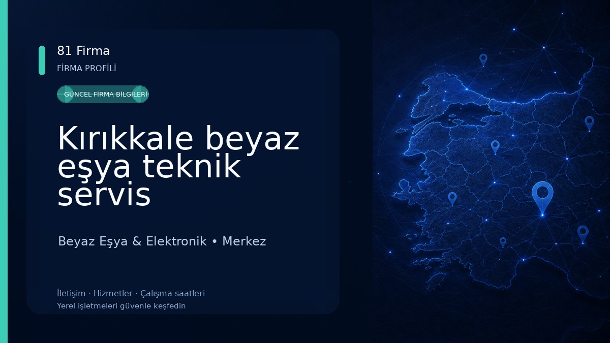 Kırıkkale beyaz eşya teknik servis 