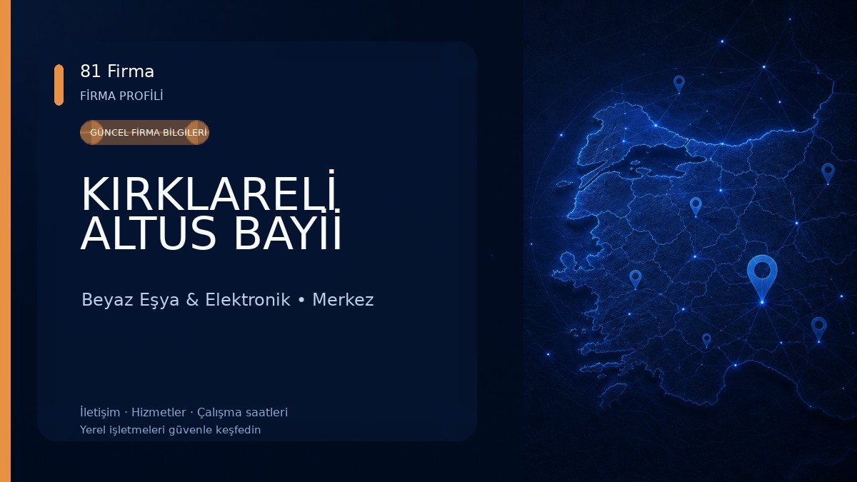 KIRKLARELİ ALTUS BAYİİ 