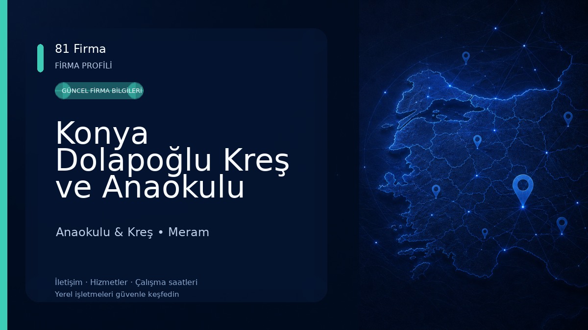 Konya Dolapoğlu Kreş ve Anaokulu Anaokulu & Kreş