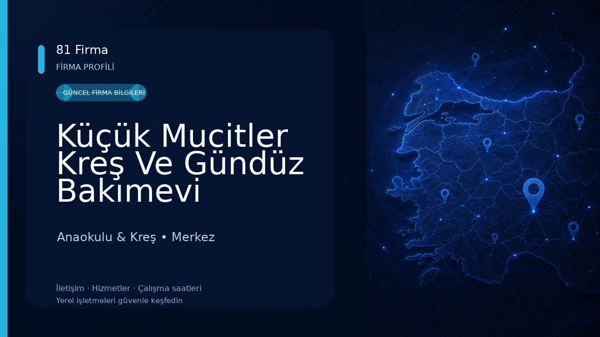 Küçük Mucitler Kreş Ve Gündüz Bakımevi Anaokulu & Kreş