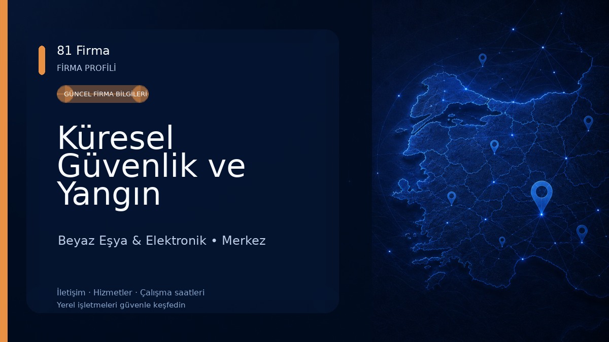 Küresel Güvenlik ve Yangın Sistemleri Beyaz Eşya & Elektronik