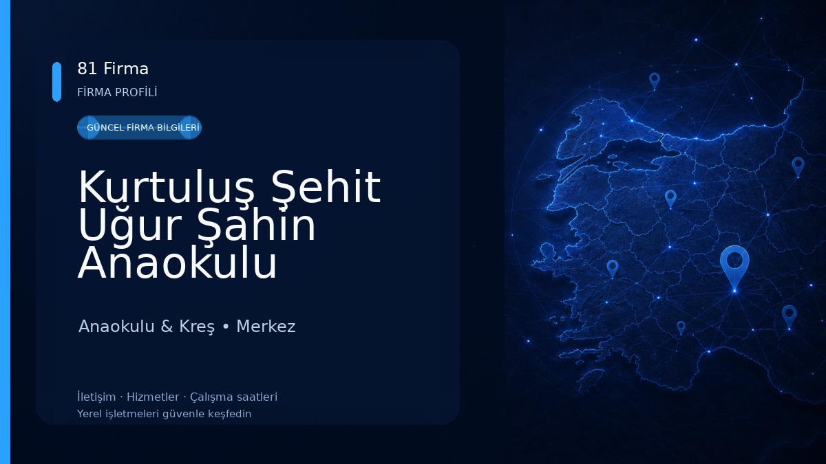 Kurtuluş Şehit Uğur Şahin Anaokulu Anaokulu & Kreş