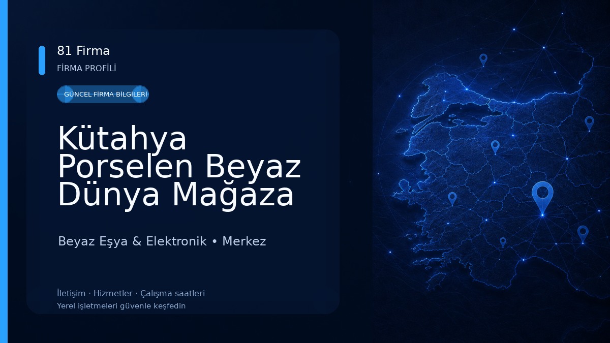 Kütahya Porselen Beyaz Dünya Mağaza
