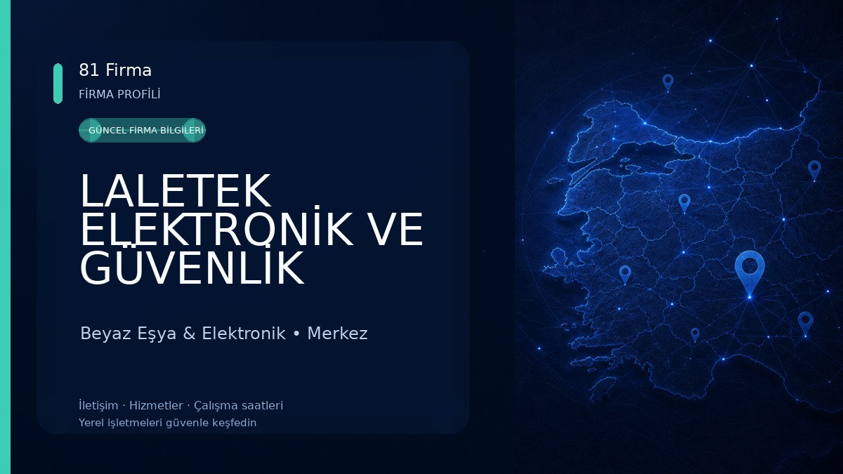 LALETEK ELEKTRONİK VE GÜVENLİK SİSTEMLERİ KAMERA ,ALARM