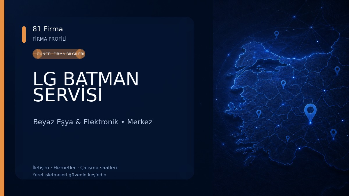 LG BATMAN SERVİSİ Beyaz Eşya & Elektronik