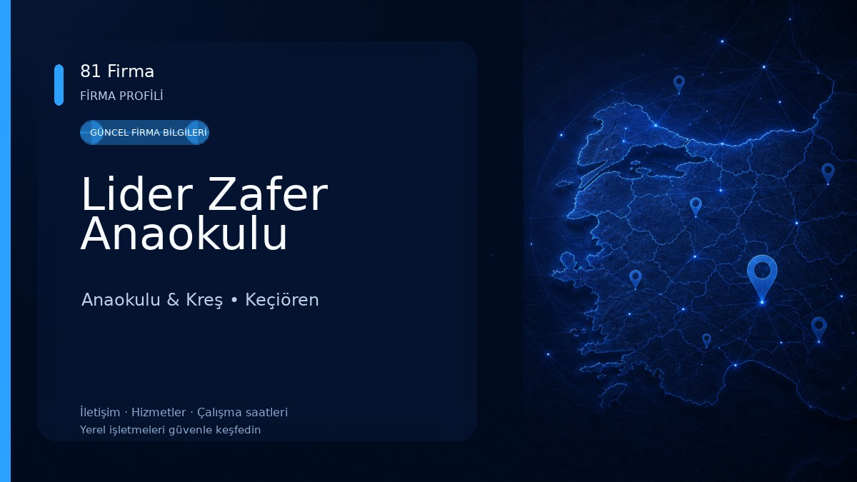 Lider Zafer Anaokulu Anaokulu & Kreş