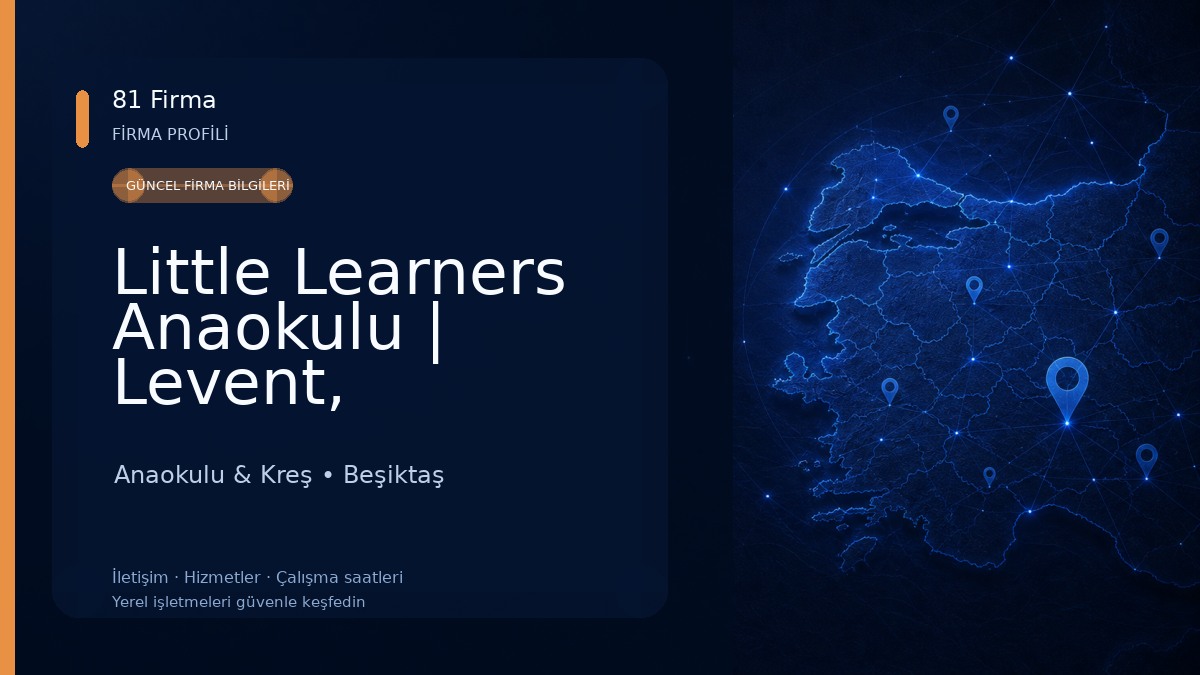 Little Learners Anaokulu | Levent, Beşiktaş, Kreş Anaokulu & Kreş