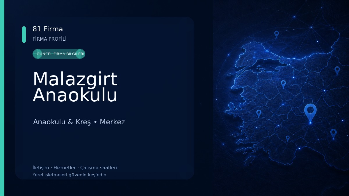 Malazgirt Anaokulu Anaokulu & Kreş