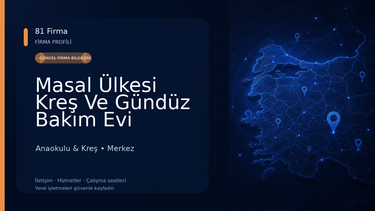 Masal Ülkesi Kreş Ve Gündüz Bakım Evi Anaokulu & Kreş