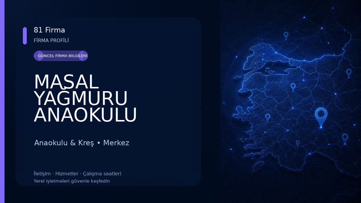 MASAL YAĞMURU ANAOKULU