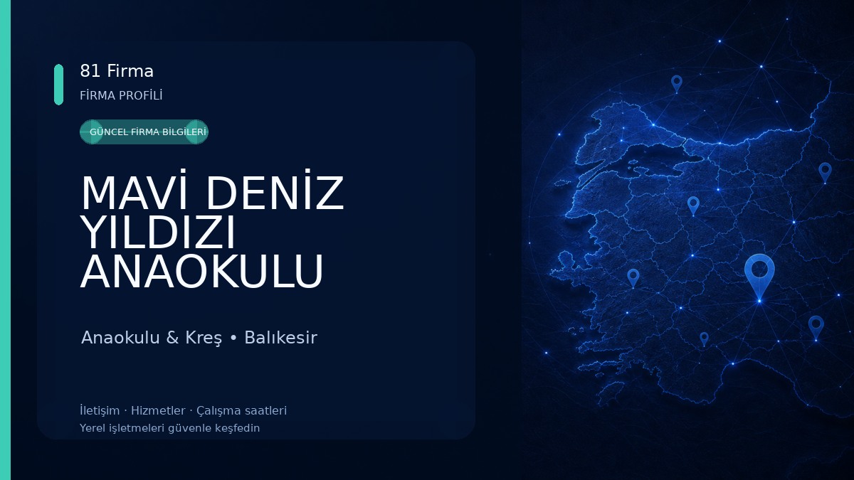 MAVİ DENİZ YILDIZI ANAOKULU Anaokulu & Kreş