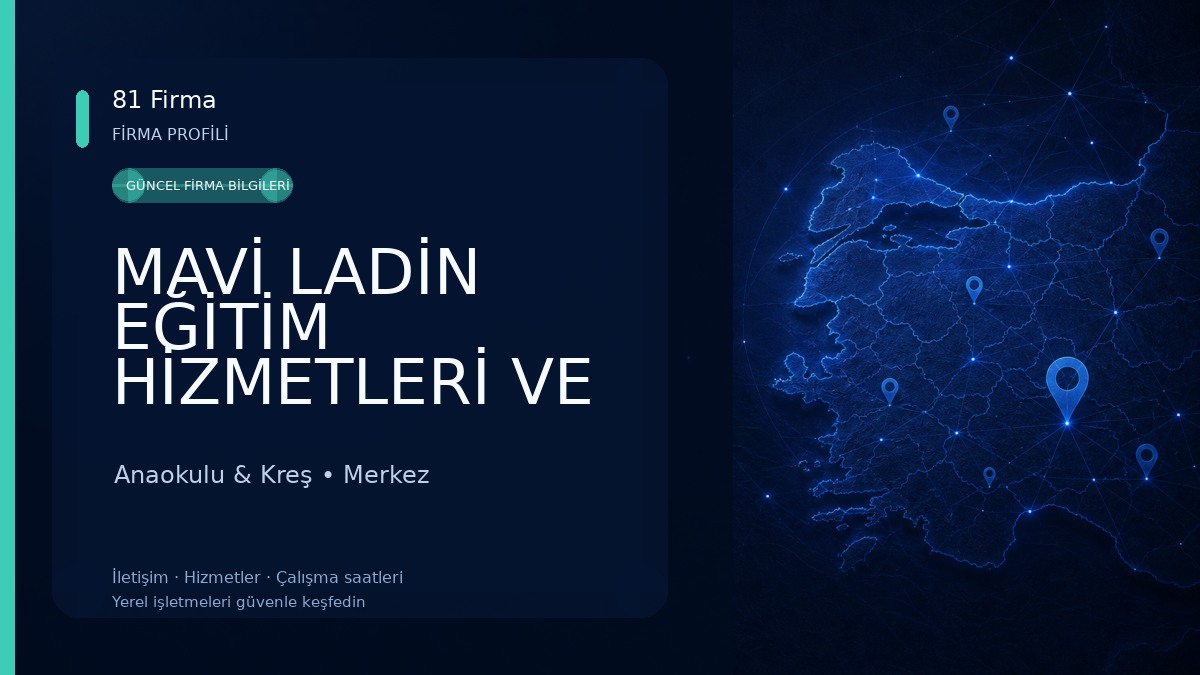MAVİ LADİN EĞİTİM HİZMETLERİ VE SANAT MERKEZİ Anaokulu & Kreş