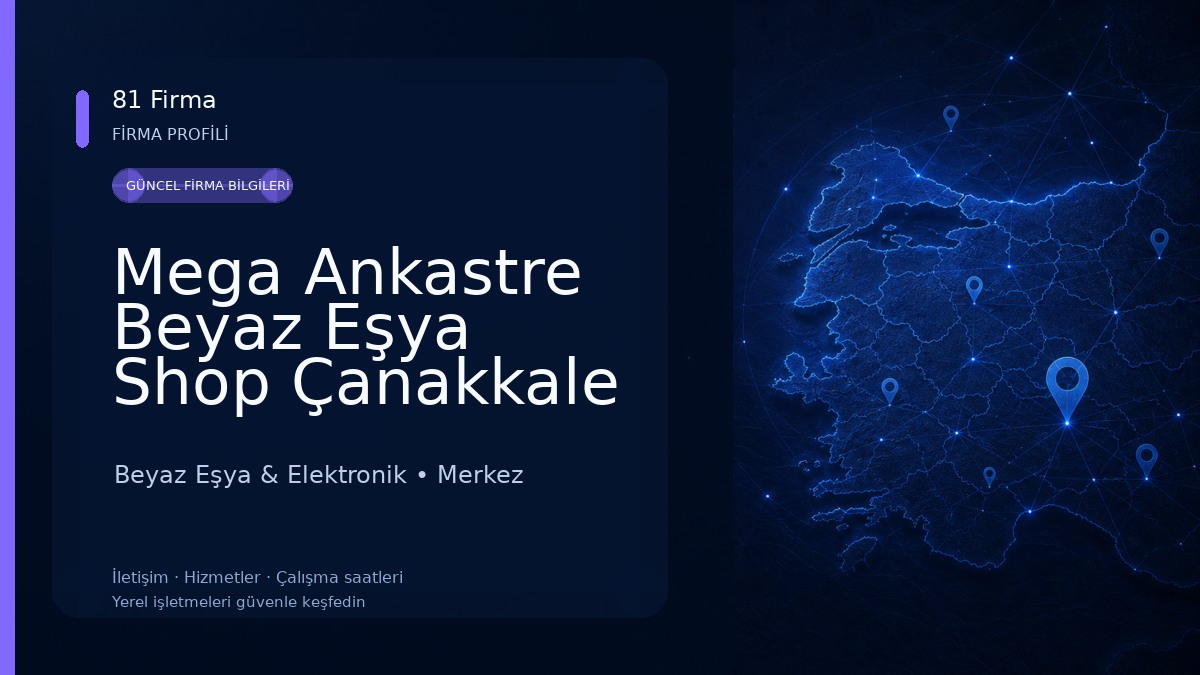 Mega Ankastre Beyaz Eşya Shop Çanakkale